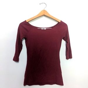 Scoop neck tee